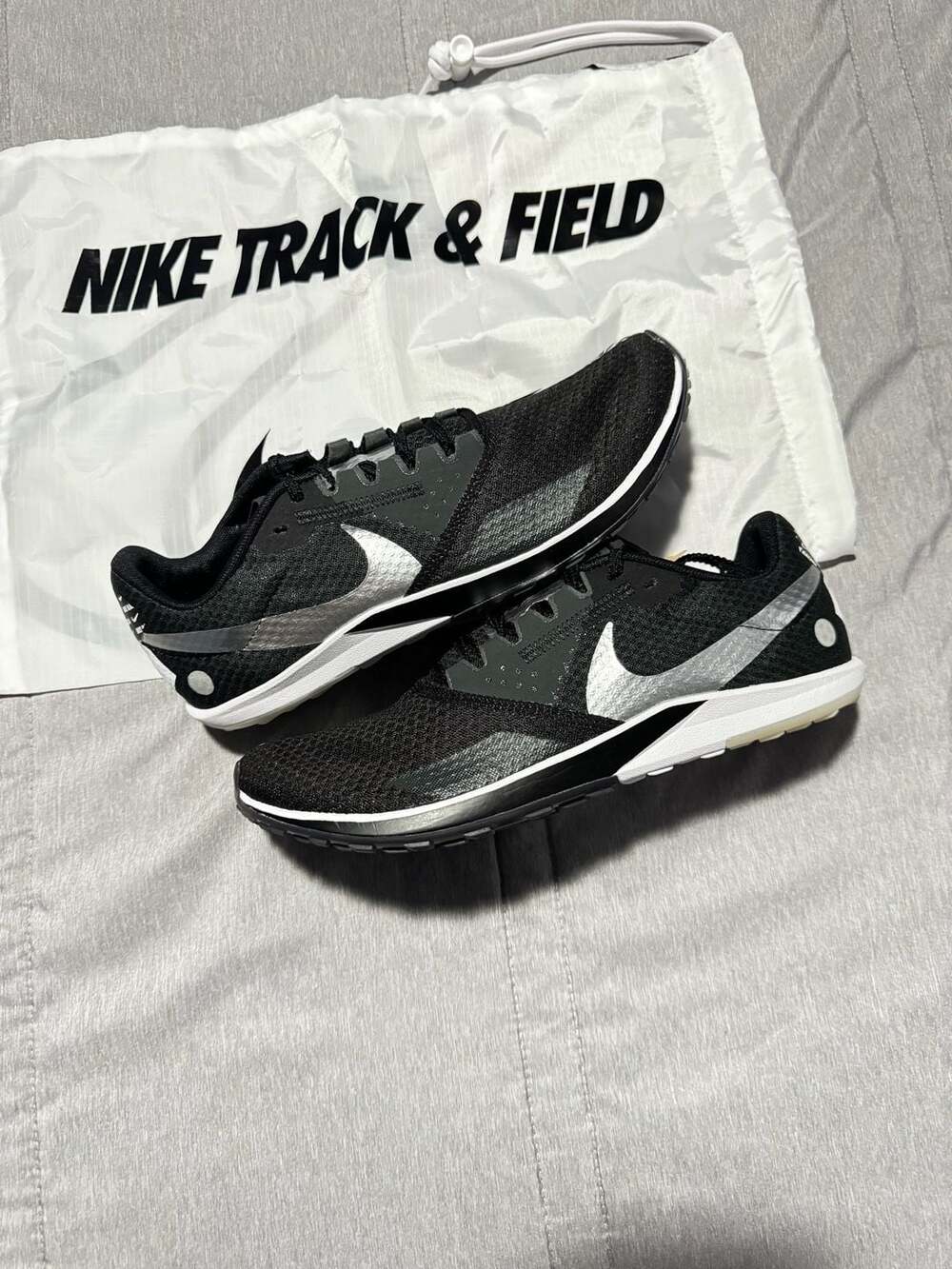Nike Rival XC 6 Cross-Country Spikes Mens 9 Black Dark Smoke Grey DX7999-001
